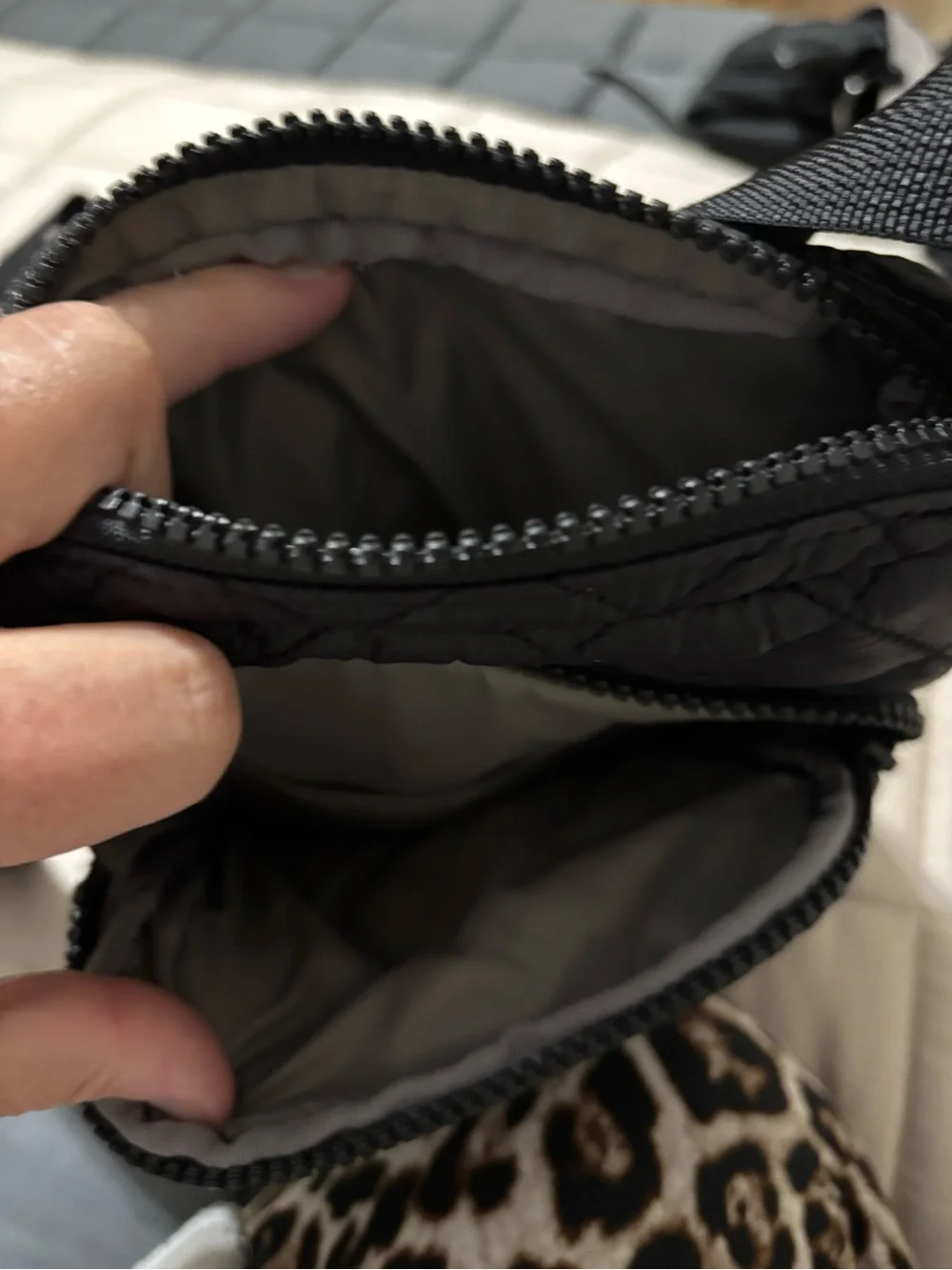 Quilted Black Crossbody Bag - MZ Wallace